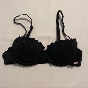 PINK Black Lace Bra Size 30A